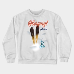 Obergurgl Austrian ski poster Crewneck Sweatshirt